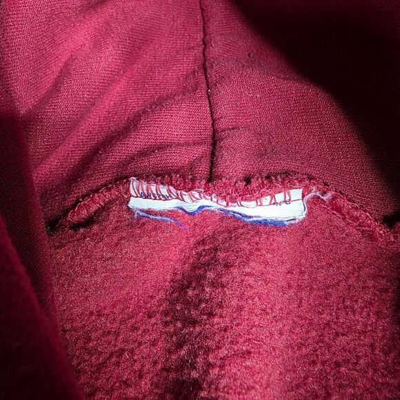 Vintage Champion Iowa‎ State University Sweatshirt Red Hoodie Spellout Size XL - Picture 9 of 9